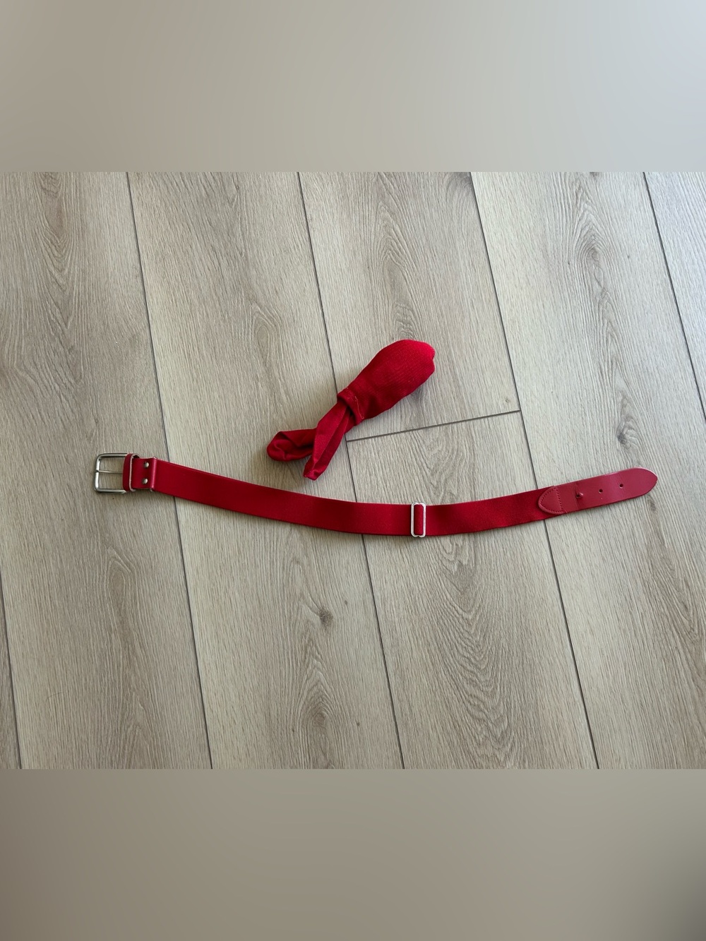 Red baseball/softabll Belt with Matching socks